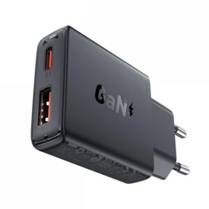 CARREGADOR ACEFAST A69 30W USB-A + USB-C BLACK