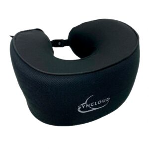 ALMOFADA PARA VIAGEM SYNCLOUD MASSAGE PILLOW BLACK