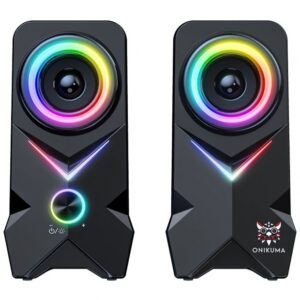 CAIXA DE SOM ONIKUMA MULTIMEDIA L6 RGB BLACK